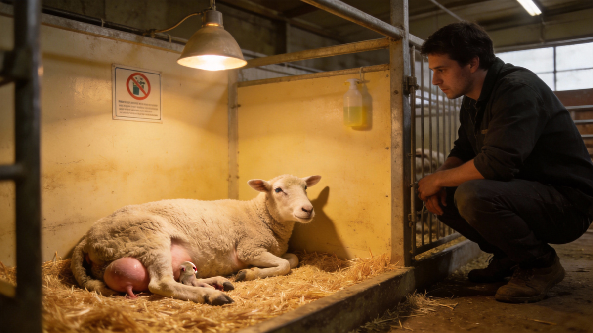 母羊分娩前7大迹象：如何判断母羊分娩时间准备接产